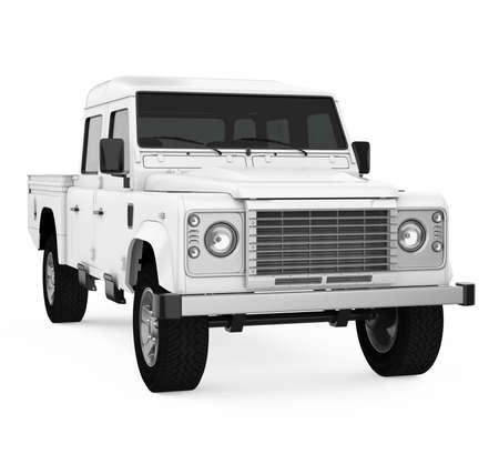 Pickup Truck Isolatedの写真素材