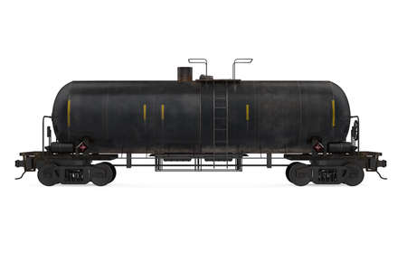 Railroad Tank Car Isolatedの写真素材