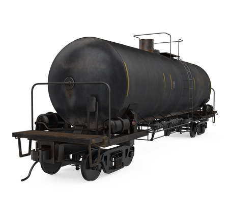Railroad Tank Car Isolatedの写真素材