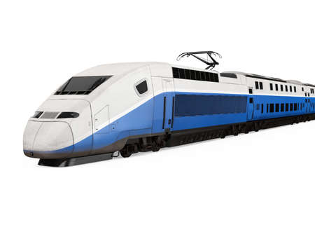 High Speed Train Isolatedの写真素材