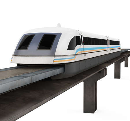 Monorail Train Isolatedの写真素材