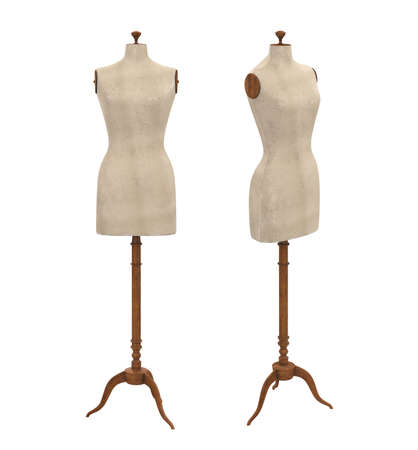 Female Mannequin Torso Isolatedの写真素材