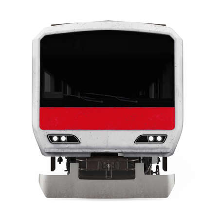 Commuter Train Isolatedの写真素材