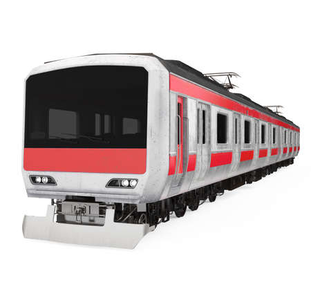 Commuter Train Isolatedの写真素材