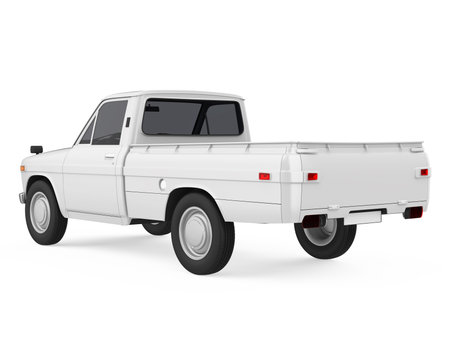 Pickup Truck Isolatedの写真素材