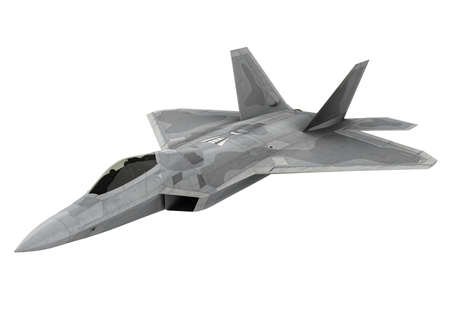 Military Fighter Aircraft Isolated