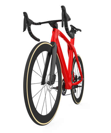 Red Road Bike Isolatedの写真素材