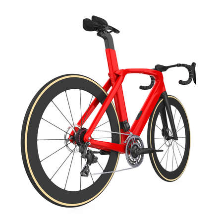 Red Road Bike Isolatedの写真素材