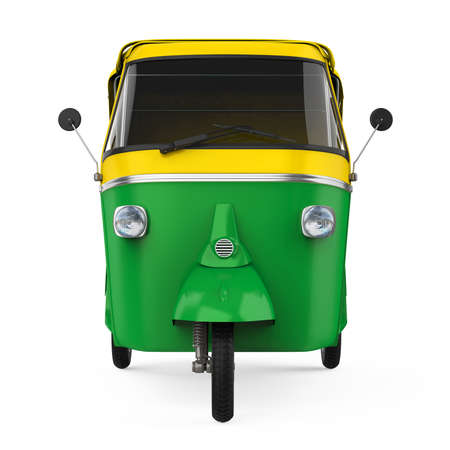 Auto Rickshaw Isolatedの写真素材