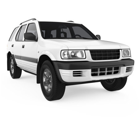 SUV Car Isolatedの写真素材