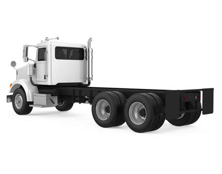 Semi-trailer Truck Isolatedの写真素材