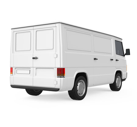 Old Van Isolatedの写真素材