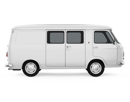 Old Van Isolatedの写真素材