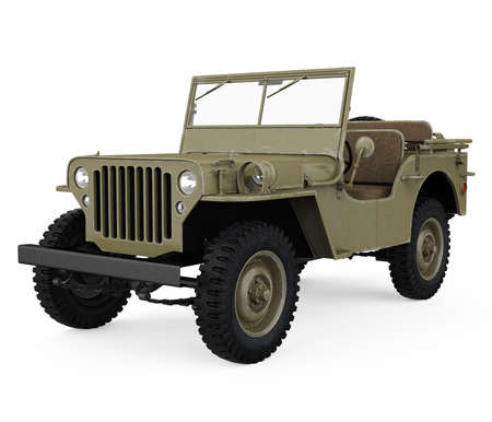 Military Vehicle Car Isolatedの写真素材