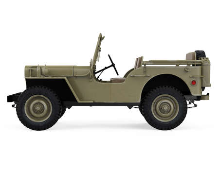 Military Vehicle Car Isolatedの写真素材
