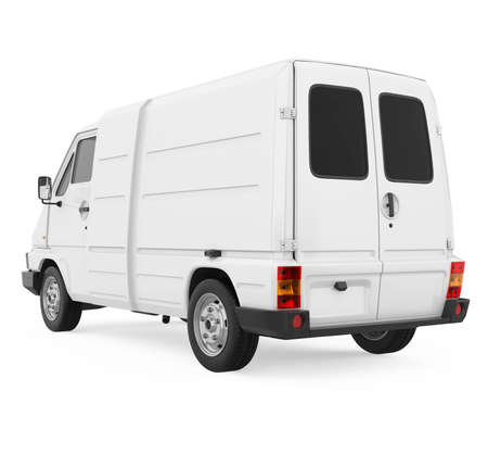 Old Van Isolatedの写真素材