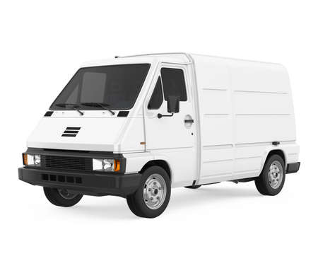 Old Van Isolatedの写真素材