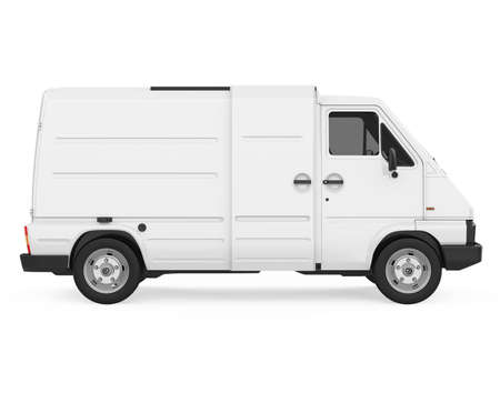Old Van Isolatedの写真素材