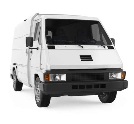 Old Van Isolatedの写真素材