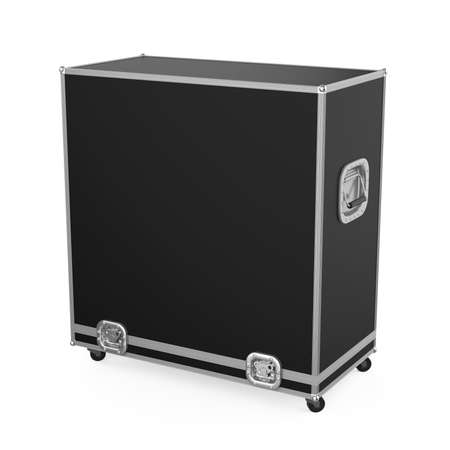 Metallic Road Case Isolatedの写真素材