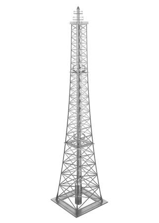 Communication Tower Isolatedの写真素材