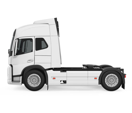 Semi Truck Isolatedの写真素材