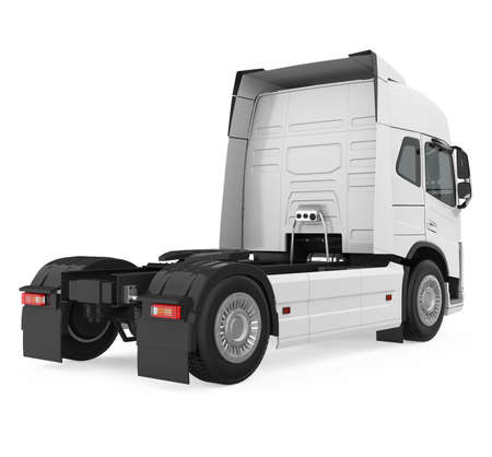 Semi Truck Isolatedの写真素材