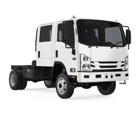Semi Truck Isolatedの写真素材