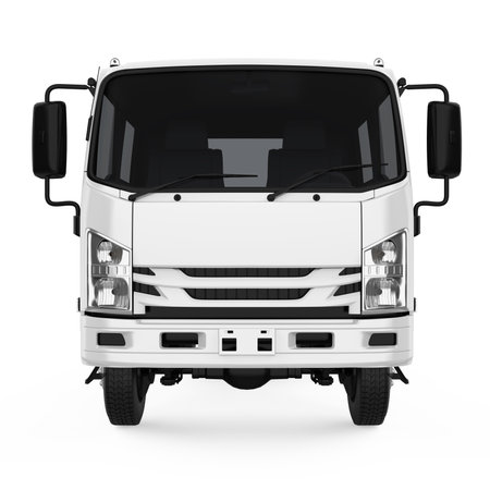 Semi Truck Isolatedの写真素材