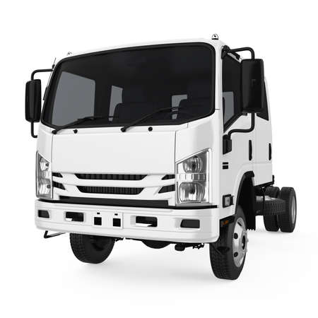 Semi Truck Isolatedの写真素材