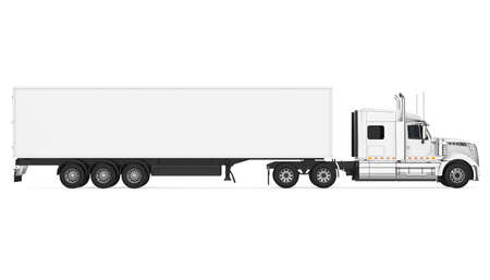 Trailer Truck Isolatedの写真素材