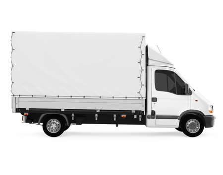 Delivery Truck Isolatedの写真素材