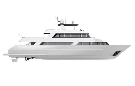 Pleasure Yacht Isolatedの写真素材