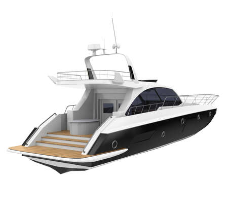 Pleasure Yacht Isolatedの写真素材