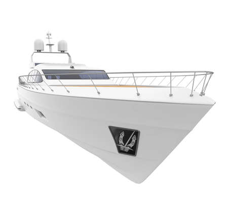 Pleasure Yacht Isolatedの写真素材