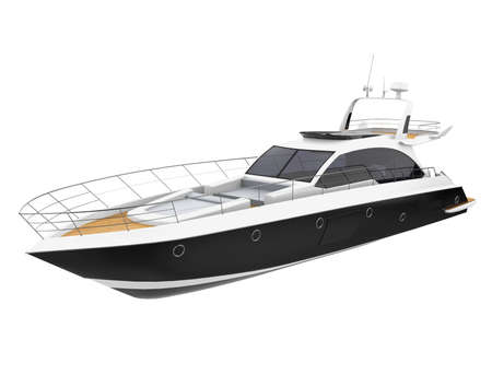 Pleasure Yacht Isolatedの写真素材