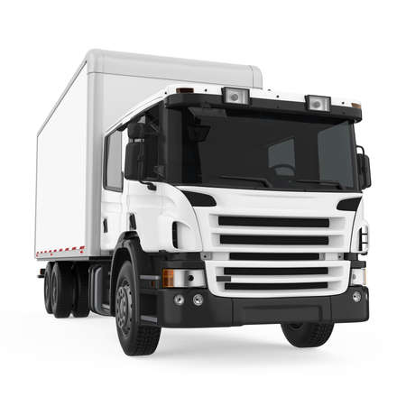 Delivery Truck Isolatedの写真素材