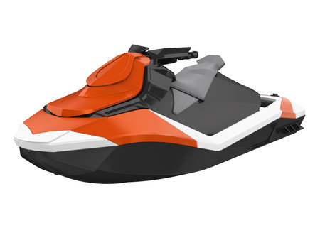 Water Scooter Personal Watercraft Isolatedの写真素材