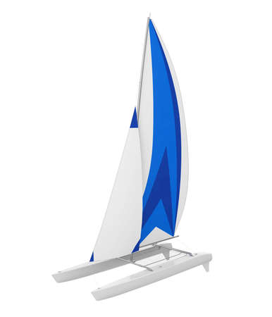 Sport Catamaran Boat Isolatedの写真素材