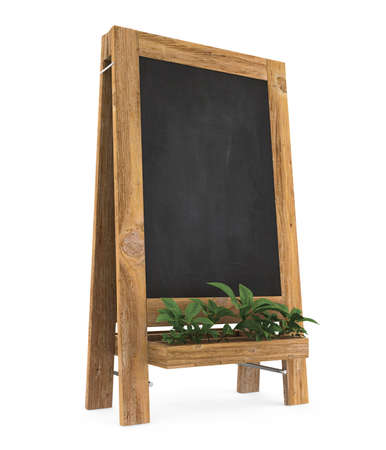 Sidewalk Chalkboard Isolatedの写真素材