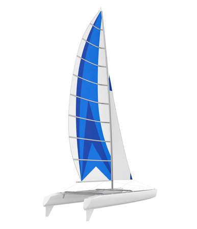 Sport Catamaran Boat Isolatedの写真素材