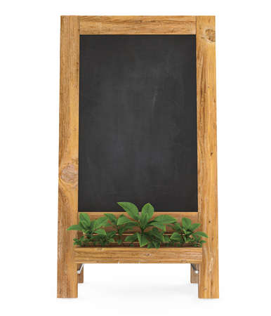 Sidewalk Chalkboard Isolatedの写真素材