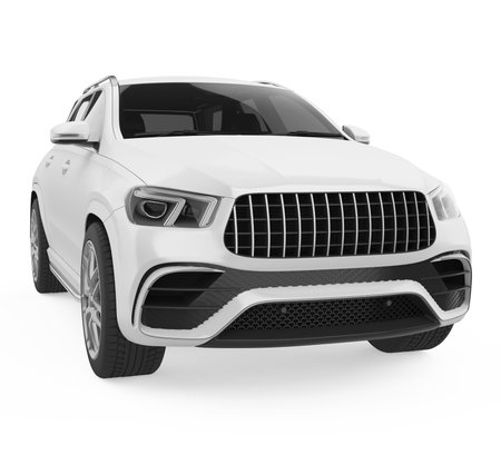SUV Car Isolatedの写真素材