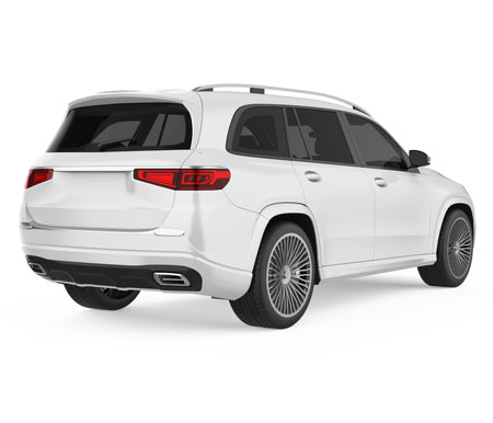 SUV Car Isolatedの写真素材