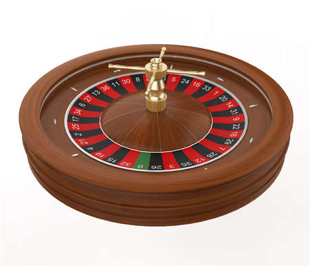Casino Roulette Wheel Isolatedの写真素材