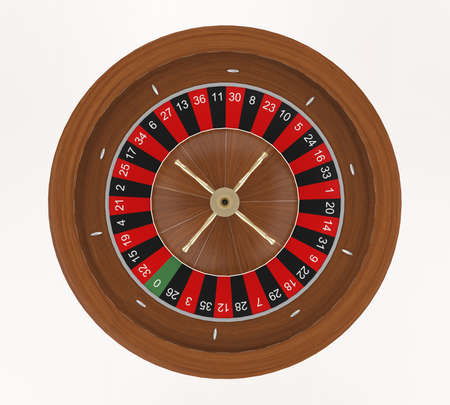 Casino Roulette Wheel Isolatedの写真素材
