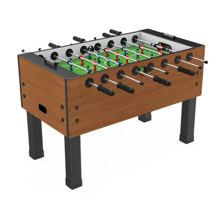 Foosball Soccer Table Game Isolatedの写真素材
