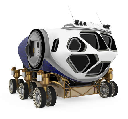 Space Exploration Vehicle Isolatedの写真素材