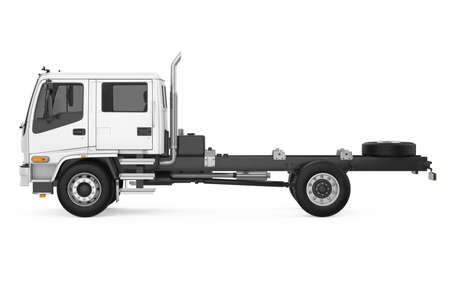 Semi-trailer Truck Isolatedの写真素材
