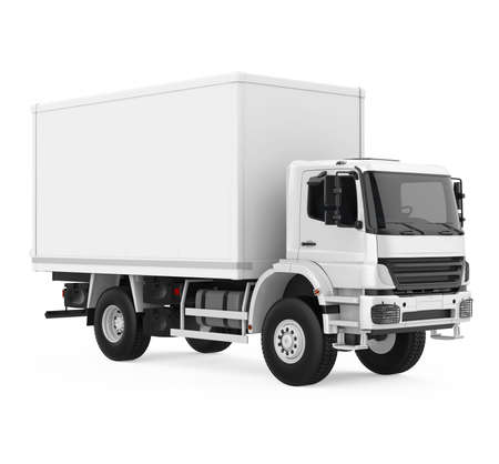 Delivery Truck Isolatedの写真素材